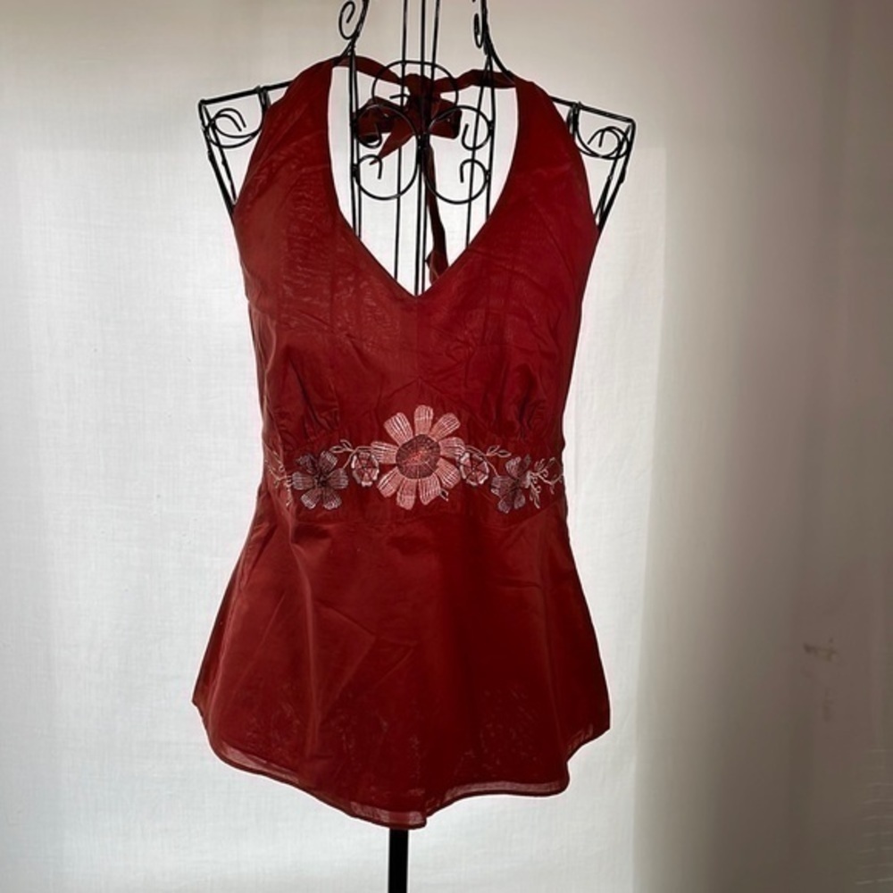 LOFT | Floral Print Halter Top - Picture 6 of 6
